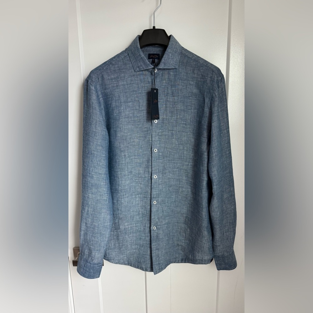 Good Man Brand Long Sleeve Blue Shirt